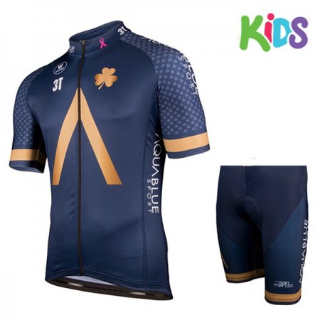 Tenue Cycliste et Cuissard Enfant 2018 Aqua Blue Sport N001